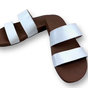 Reef White and Brown Women's Sandals